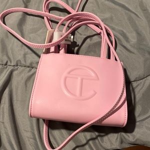 Bubble gum pink mini telfar